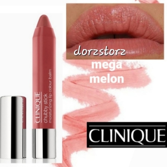 CLINIQUE Chubby Stick Moisturizing Lip Color Balm *04 MEGA MELON* / .10 oz / NIB - Picture 1 of 5